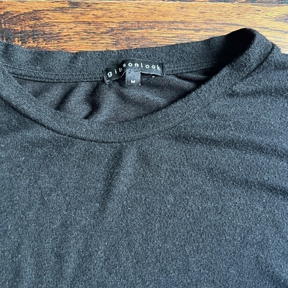 Gibson Look womens color block pullover gray and black size L - Picture 3 of 6